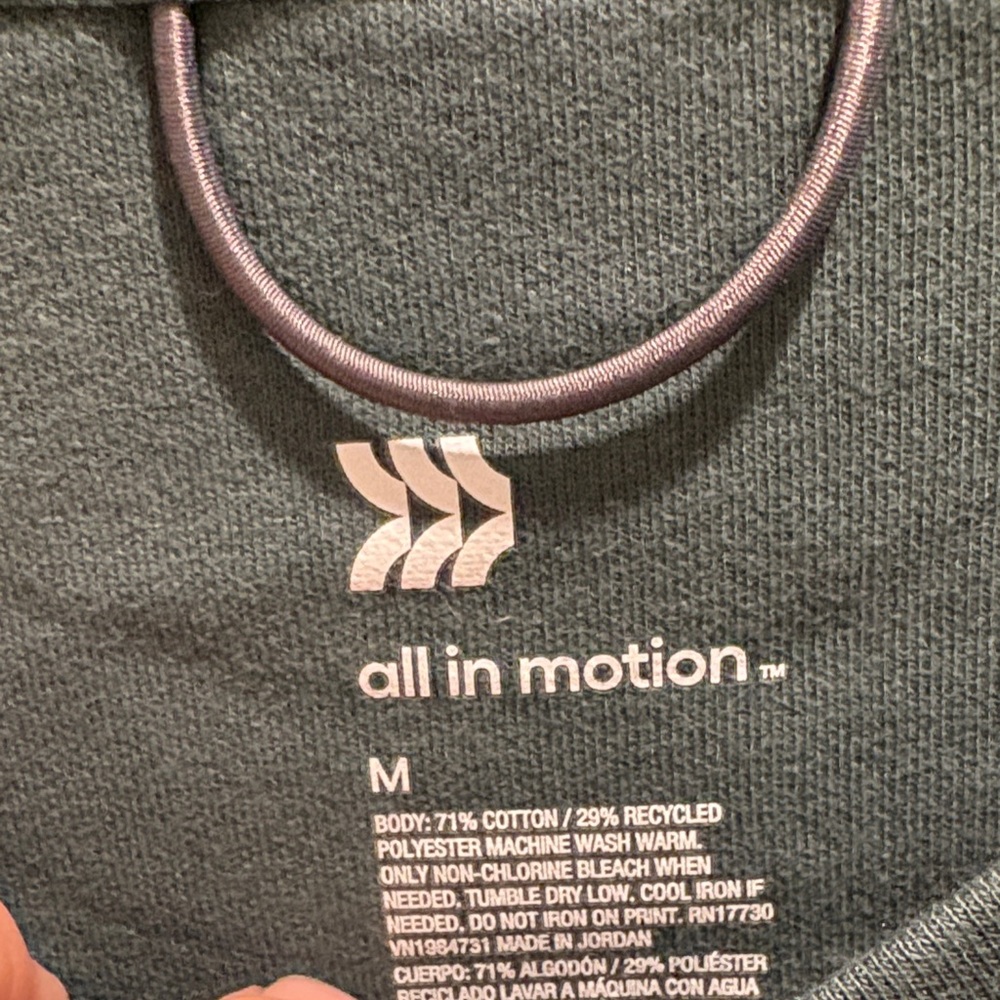 All in Motion Dark Green Women's Crew Neck Sweater - Picture 5 of 9